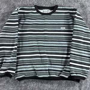 VTG 90’s Quiksilver Stripe Color abstract pattern Surf Crewneck Youth XL